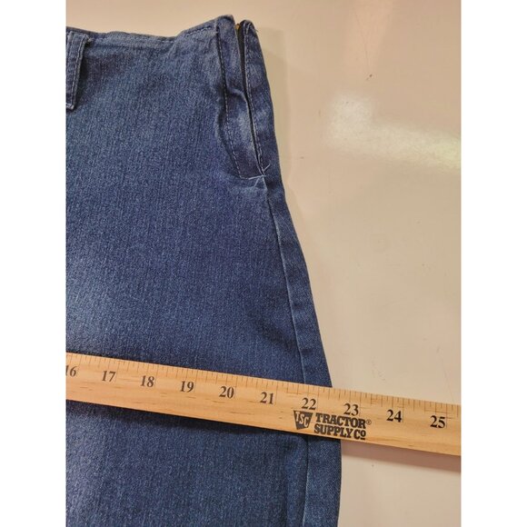 VTG Y2K Denim Maxi Jean Skirt 12 Boho Grunge 2000s Embroidered Western Prairie - Picture 16 of 16